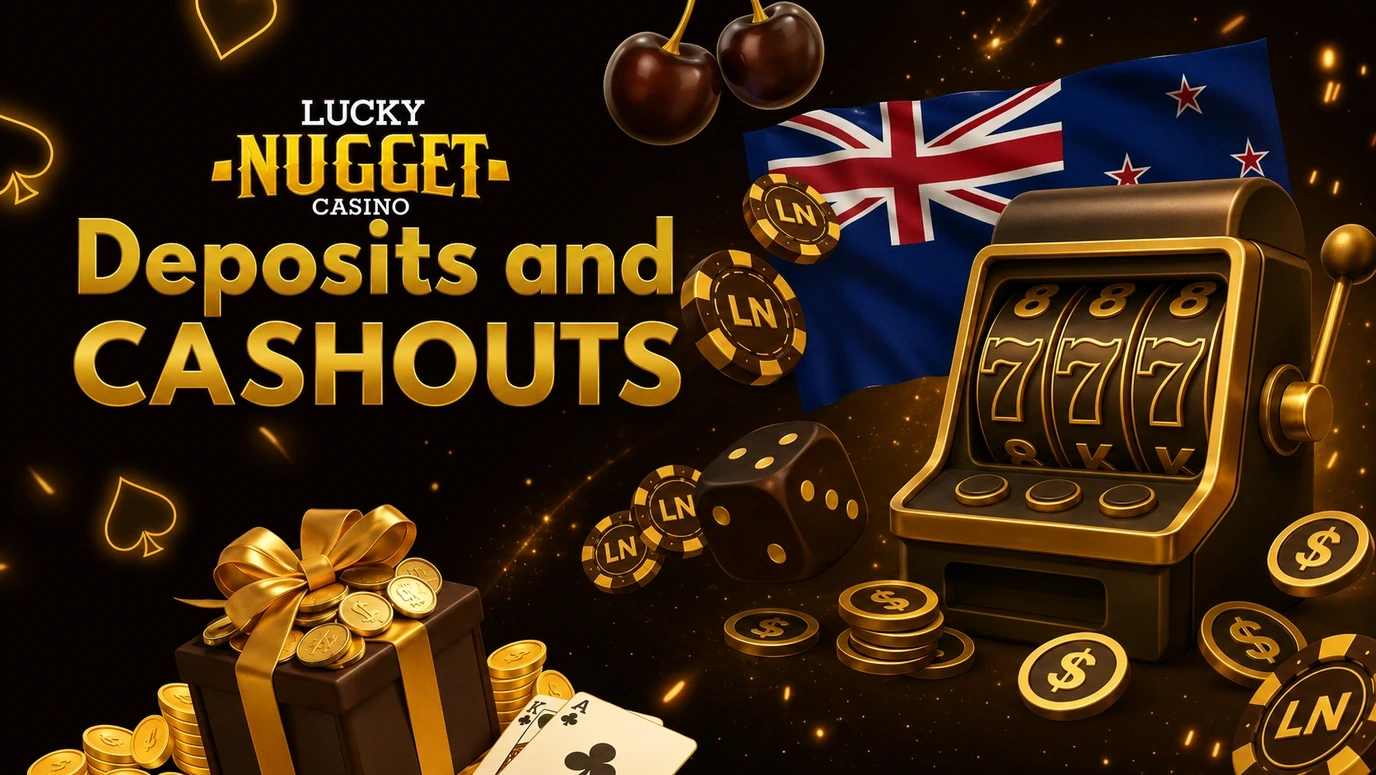 Deposits and cashouts at Lucky Nugget for NZ players