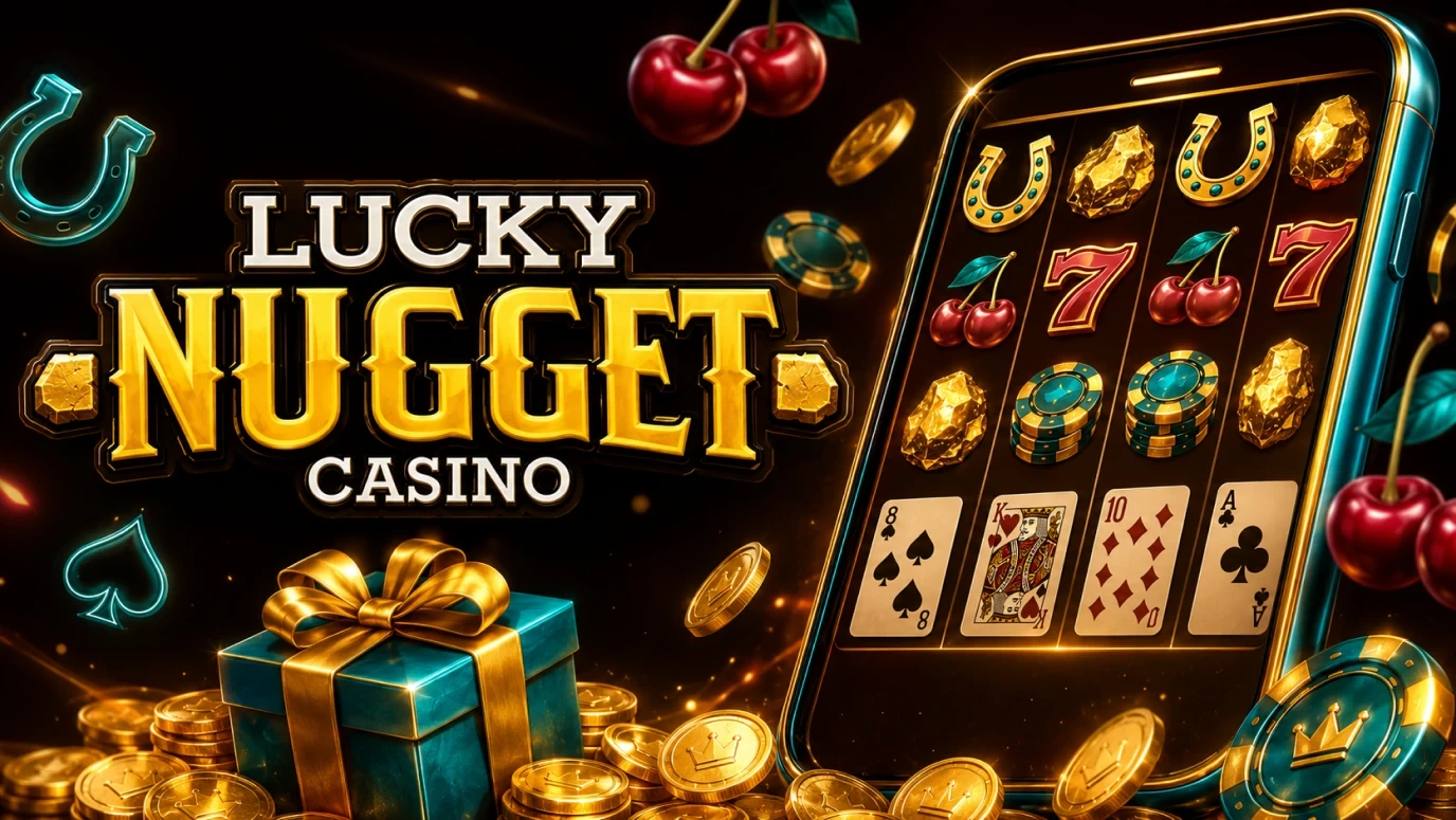Featured pokies in the Lucky Nugget lobby